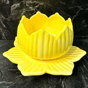 MCNEES ORIGINAL M-454 Lotus Bowl with Plate